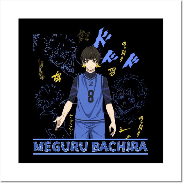 Blue Lock Meguru Bachira Wall Art by AssoDesign